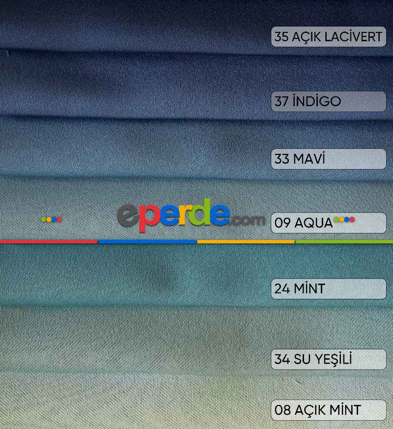 Yatak Odası - Kalın Gramajlı Karartma Düz Blackout Fon Ve Güneşlik Perde 26 Farklı Renk ( Özel Ölçü Sipariş ) Amerikan Pile Seçenekli