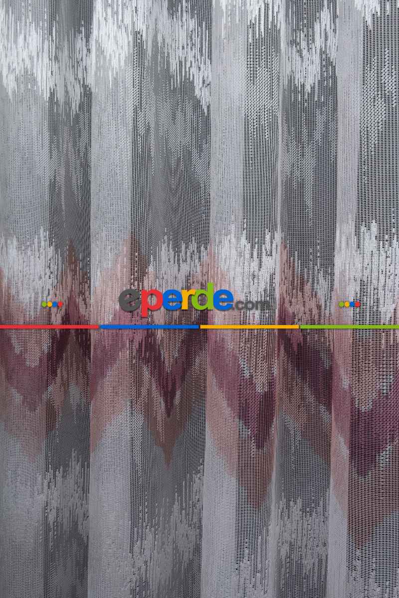 Harmony Pudra Gülkurusu Pembe Renk Tül Yeni Moda Tasarım Tül Perde