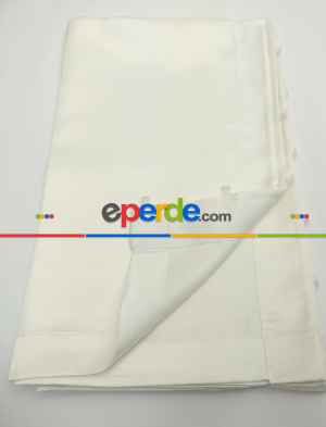 Güneşlik Saten Ekru- Krem