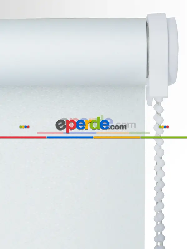 Beyaz Stor Perde Düz Seri (mat)- Beyaz