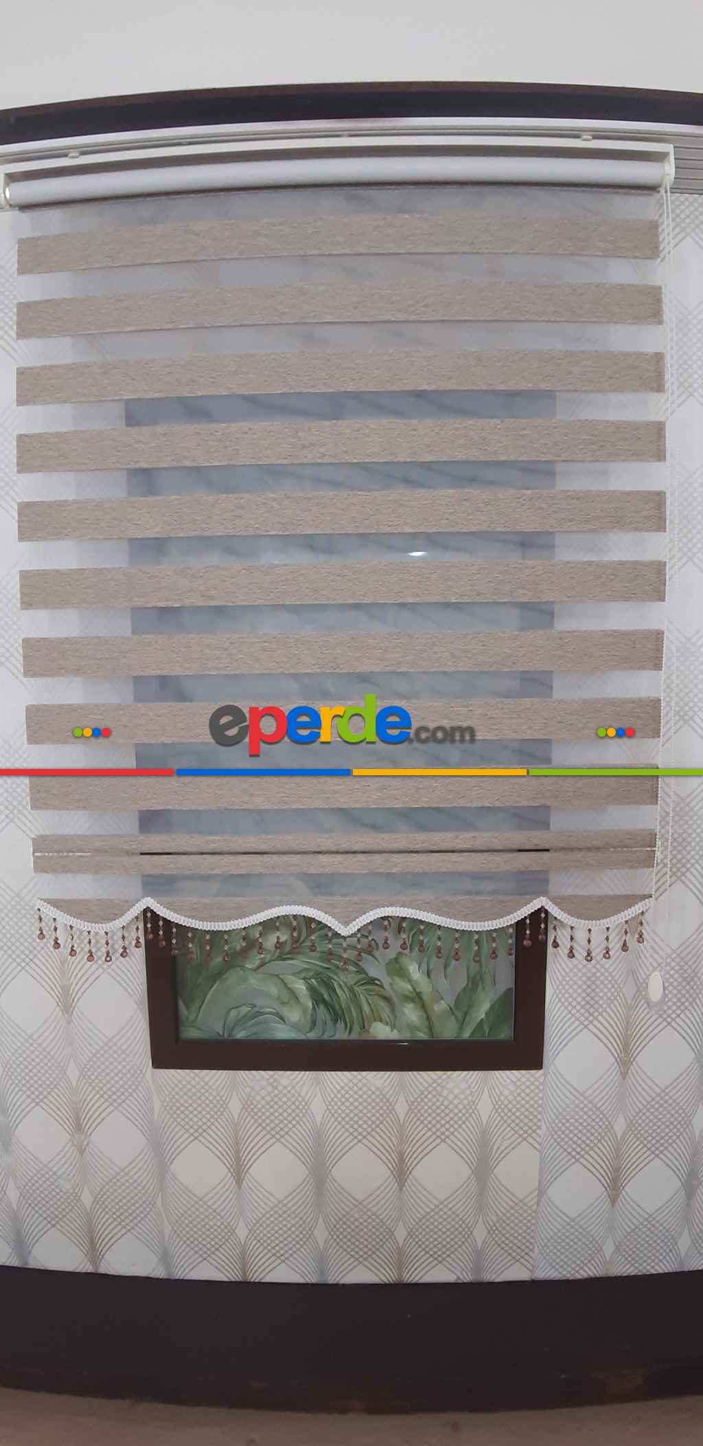 Sütlü Kahve - Bambu Zebra Perde