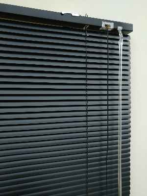 Siyah - Alüminyum Jaluzi Perde - 16mm Kalınlığında- Siyah