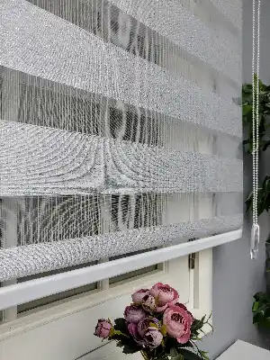 Açık Gri Perle Home Zebra Perde