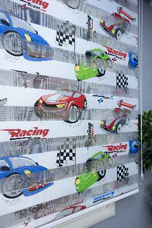 Zebra Perde Dijital Baskılı Arabalı Zebra Perde 1.kalite Baskı 1.sınıf İşçilik A Kalite Kumaş- Çok Renkli 3