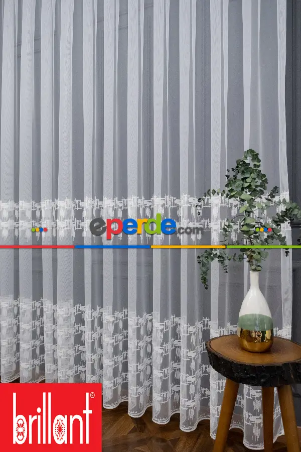 Yatak Odası - Brillant Fırça Desen Tül Genç Spor Tasarım Modern Tul