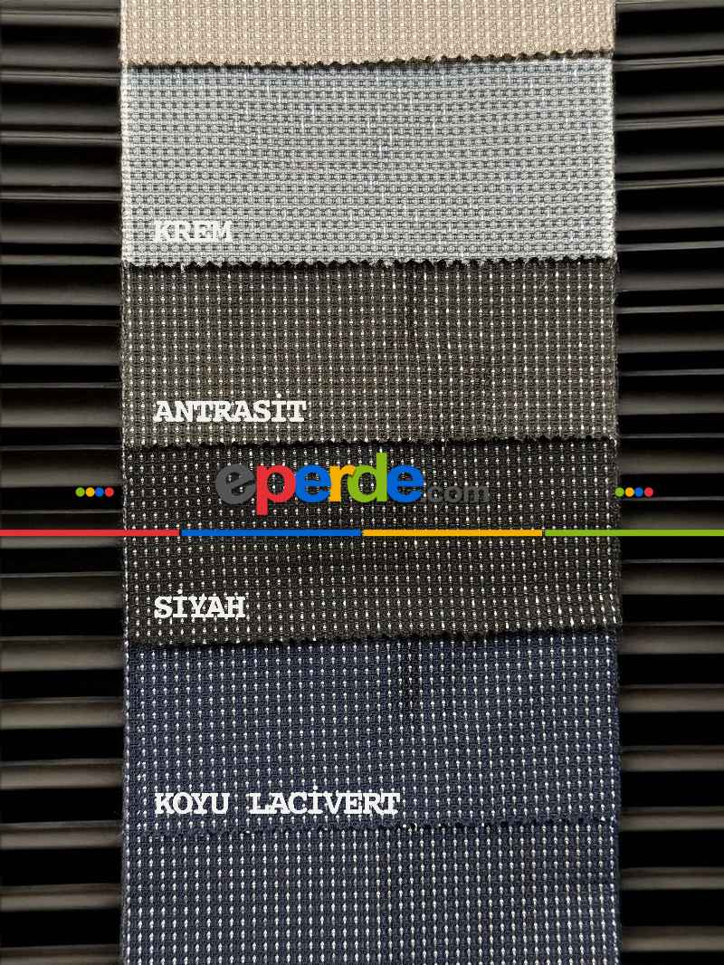 Oturma Odası - 9 Farklı Renk Simli Jakar Dokuma Fon Perde