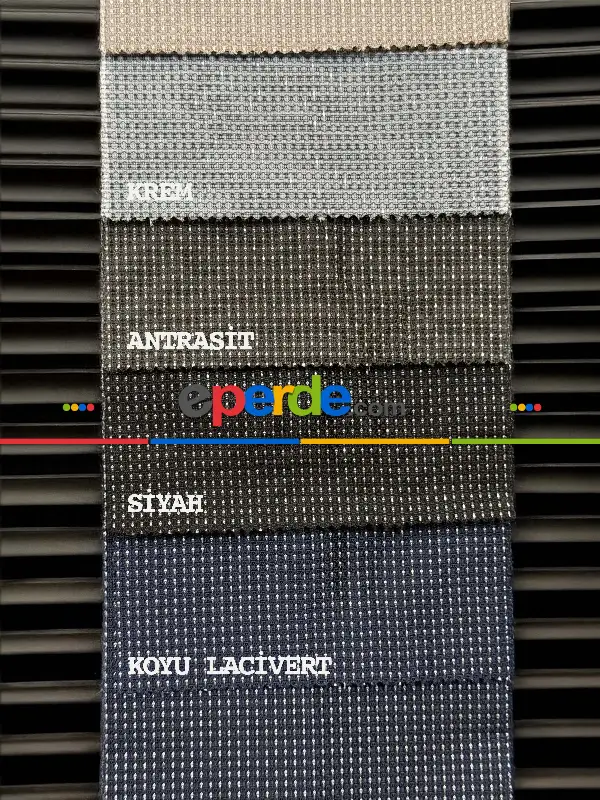 Yatak Odası - 9 Farklı Renk Simli Jakar Dokuma Fon Perde