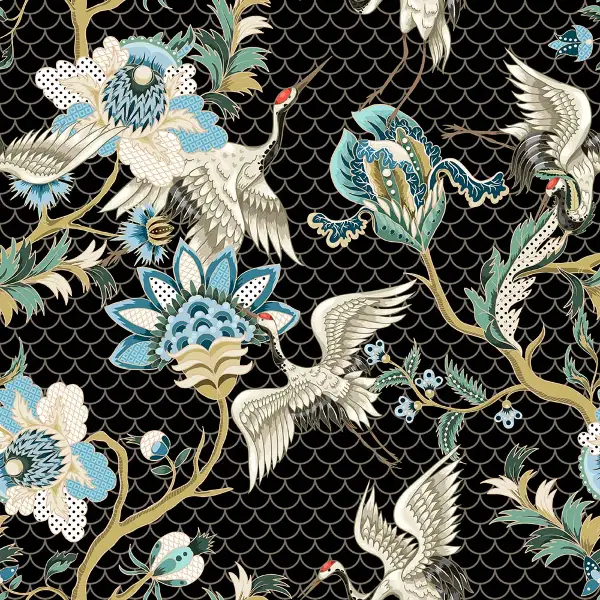 Kuş Desenli Fon Perde Evm564 Kumaşı Kalındır Duck Bezi Değildir- Siyah-Gri-Füme-Antrasit-Kırmızı-Beyaz-Açık Yeşil-Mavi Açık