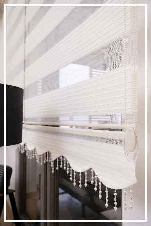 Plise Zebra Perde (1.kalite %100 Orijinal Ürün)- Beyaz-ekru