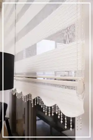 Plise Zebra Perde (1.kalite %100 Orijinal Ürün)- Beyaz-ekru