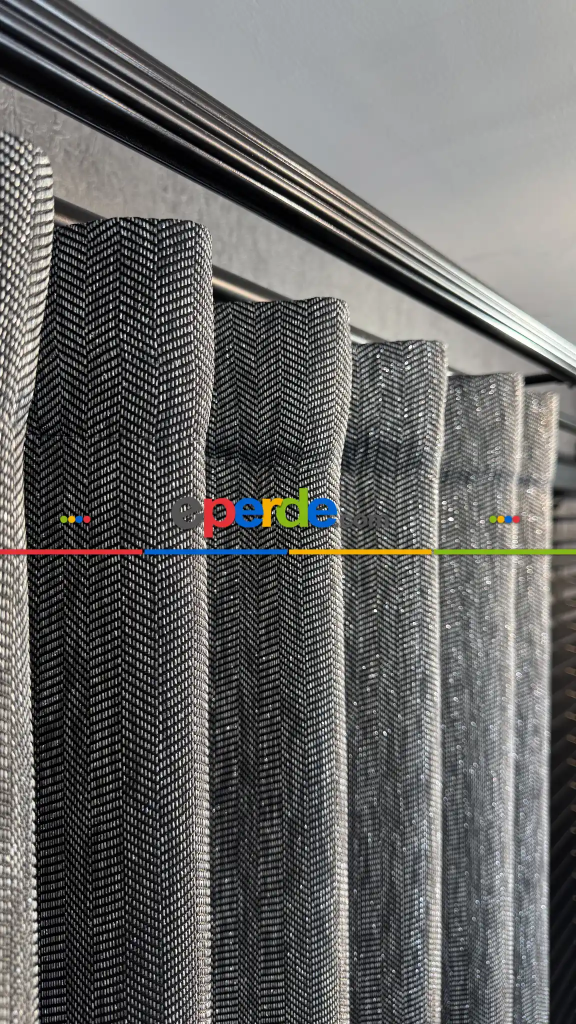 Premium Simli Jakar Dokuma Fon Perde