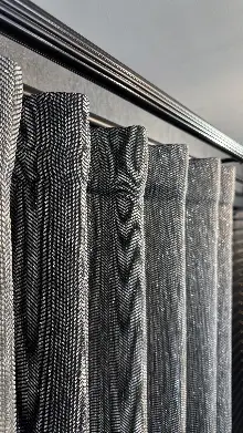 Premium Simli Jakar Dokuma Fon Perde