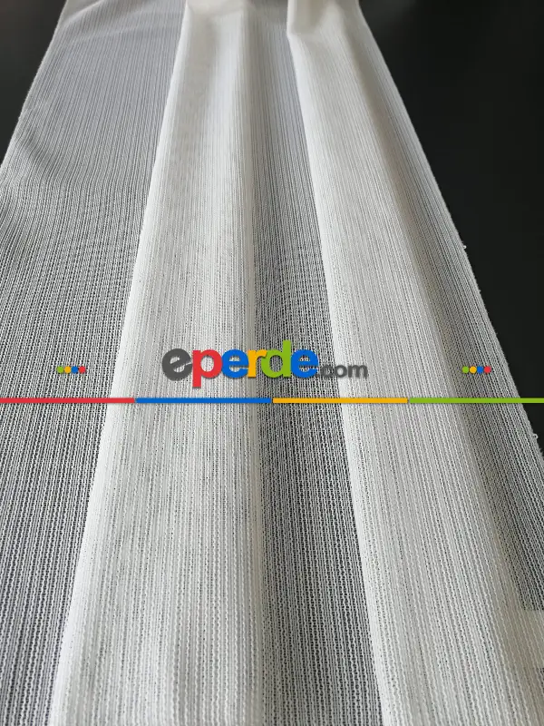 Oturma Odası - Dora Zırh Kapatıcılığı Yüksek Tül Perde - Ekru