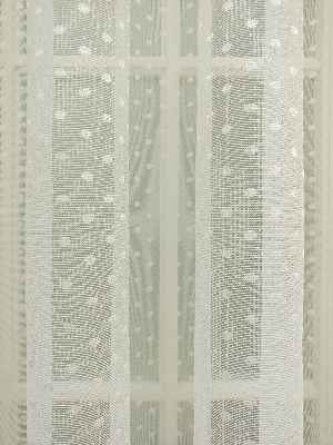 Puantiyeli Dantel Tül Perde - Ekru