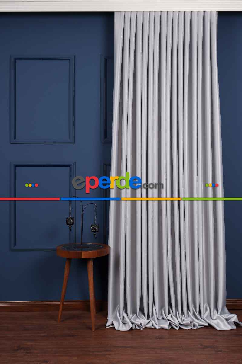 Gök Mavisi Işık Geçirmez Blackaut Fon Perde