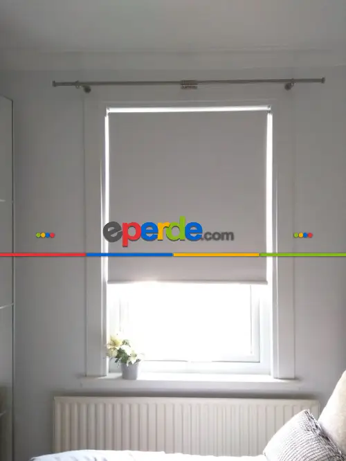 Brillant Karartma Stor Perde- Beyaz