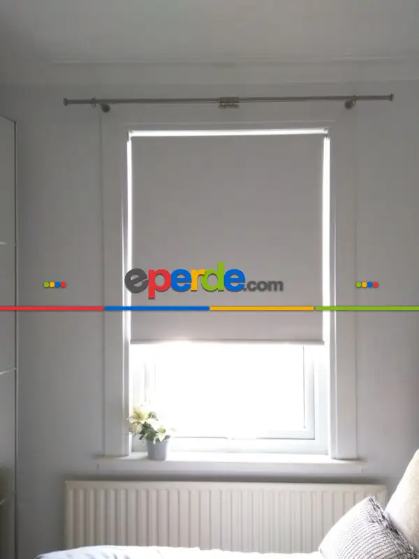 Brillant Karartma Stor Perde- Beyaz