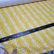 Sarı Mutfak Perdesi Kanat Fon Perde Modern Desenli Spor- Sarı