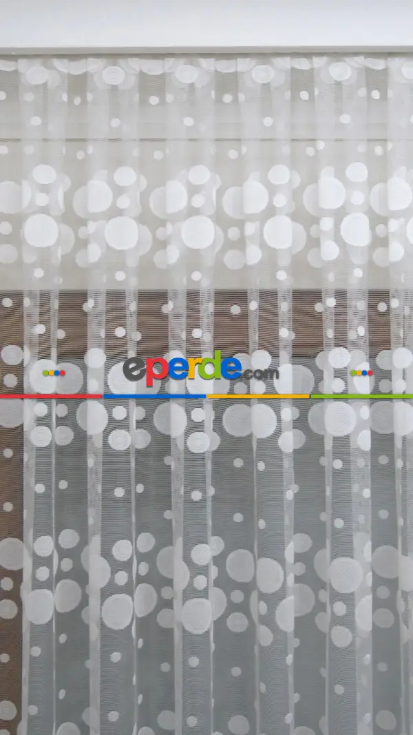 Tül Perde ve Kruvaze Perde 2-48-17- Krem Açık