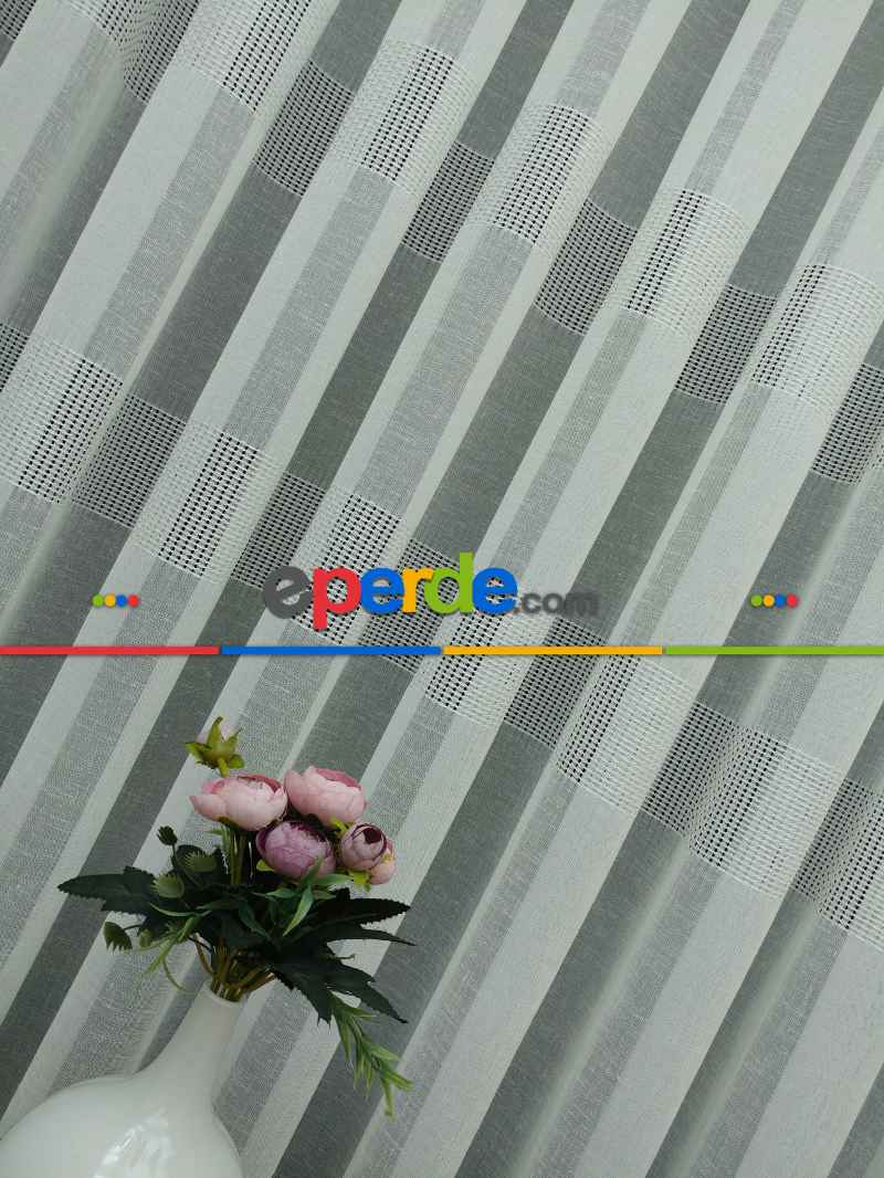 Mutfak - Keten Tül Perde- Ekru