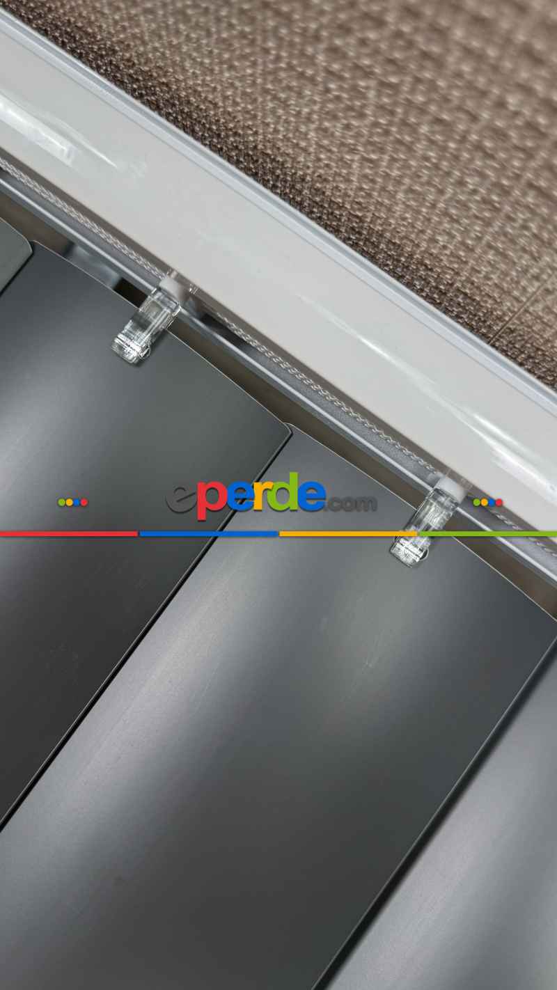 Antrasit Pvc Dikey Perde, Dikey Stor Perde