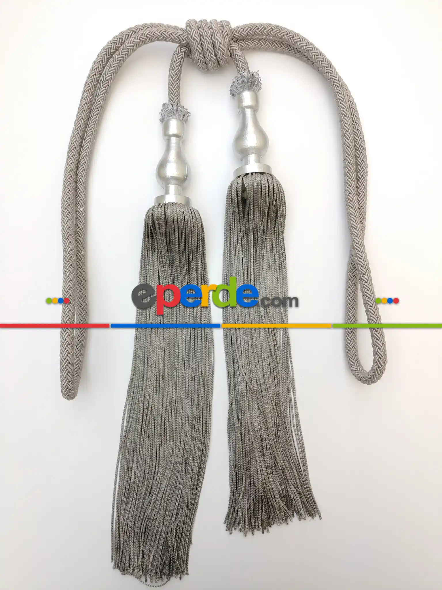 Gri Braçol Perde Bağı- Gri-füme-antrasit