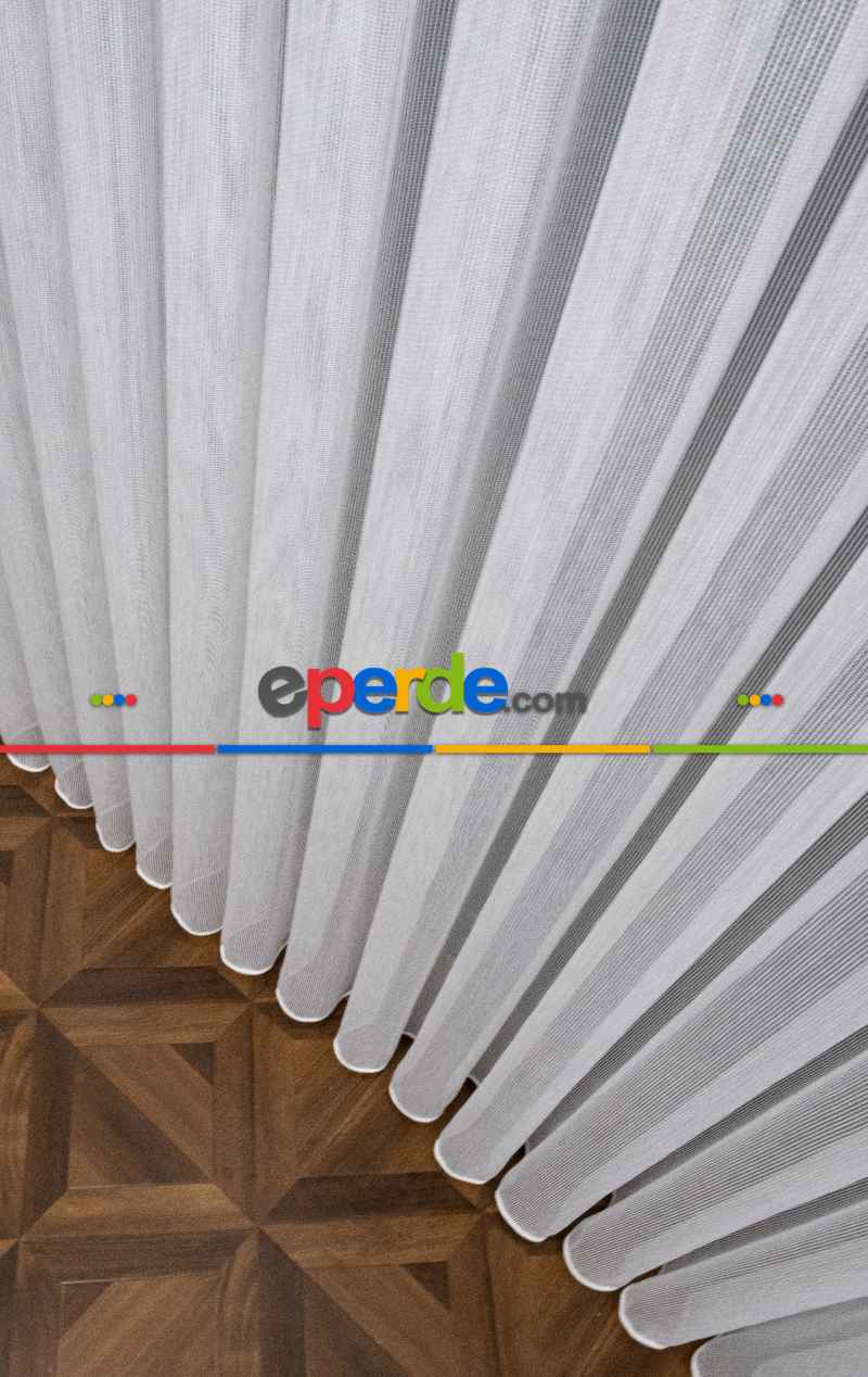 Mutfak - Zincir Çelik Dökümlü Tül Perde - İtinalı Dikiş Garantisi