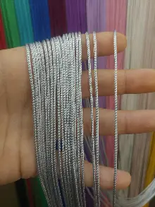 Gri Renk Kalın Zincir Serisi İp Perde (beyaz, Krem, Gri, Kırmızı, Bordo, Siyah, Mavi, Pembe, Sarı)- Gri-füme-antrasit