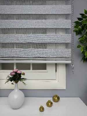 Gri Perle Home Düz Zebra Perde