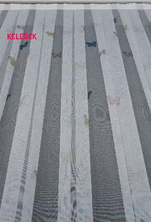 Kelebek Desenli Modern Çocuk Ve Genç Tül Perde - Elit Ürün - Ütü İstemez