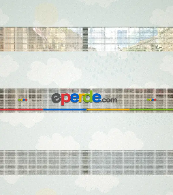 Bulut Desenli Baskılı Zebra Perde- Çok Renkli