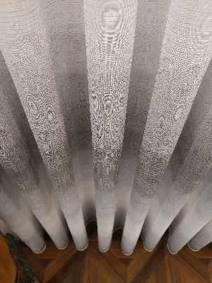 Salon Keten Tül - Keten Dokulu Degrade Renk Geçişli Tül - Ütü İstemez- Gri-Füme-Antrasit-Ekru