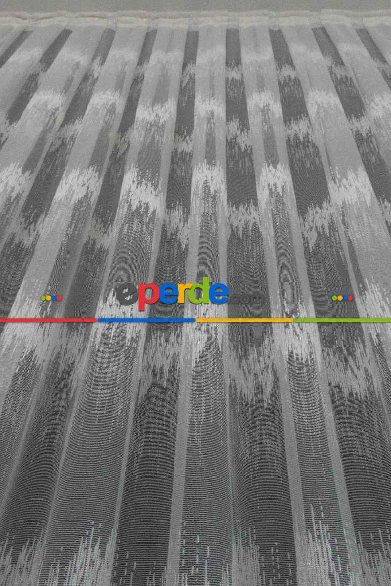 Taç Ütü İstemez Zikzaklı Yeni Tasarım Model Tül