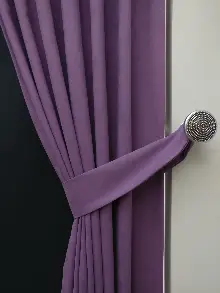 Düz Renk Dökümlü Fon Perde (150)- Lila