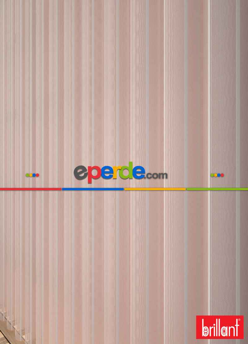 Brillant Akıllı Tül Perde Açık Pembe Renkli Tül Dikey Zebra Perde Düz 1. Kalite