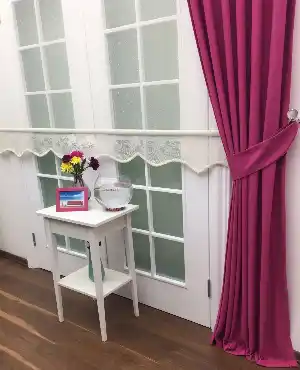 Fuşya Renk Düz Fon Perde- Fuşya