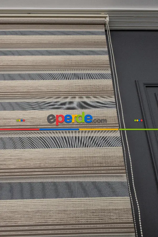 Zebra Perde - Geçişli Mikro Pileli Zebra Perde