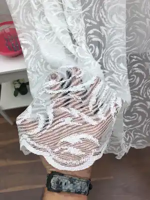 Özel Örme Dokulu Tül Perde 100% Orjinal Ürün- Beyaz