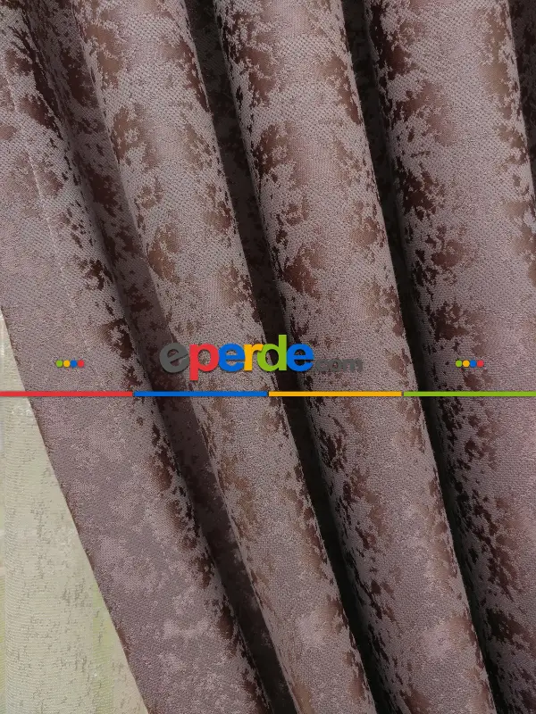 Koyu Pudra Rengi Duz Jakar Fon Perde (150)- Gül Pembe