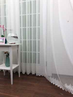 Özel Örme Dokulu Tül Perde 100% Orjinal Ürün- Ekru