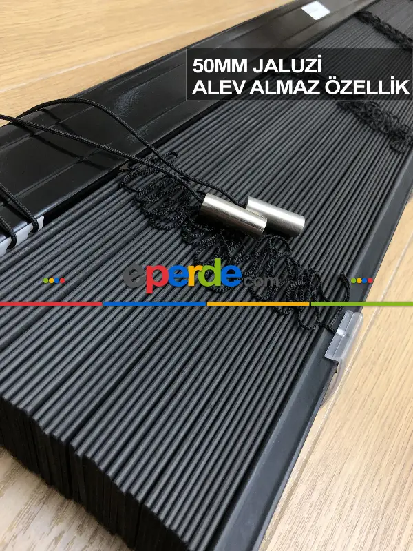 Mutfak Ahşap Jaluzi Perde- Antrasit