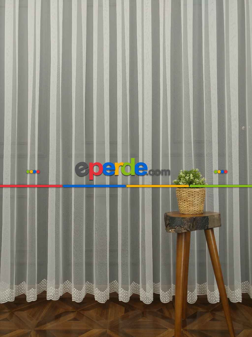 Aypeteks İnci Etek Ucu Desenli Nakışlı Greg Tül- Ekru - Roze Gold