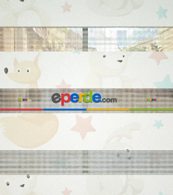 Yıldız Desenli Baskılı Zebra Perde- Çok Renkli