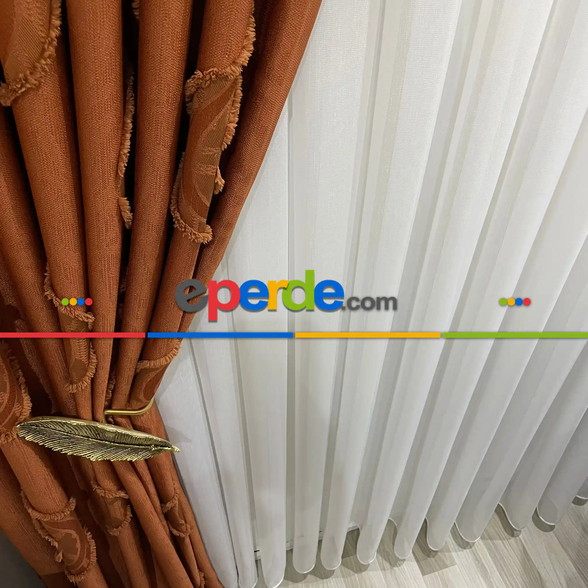 Brillant Kalın Bambu Ağır Gramaj Şantuklu 1. Kalite Ütü İstemez Tül Perde Yeni Sezon