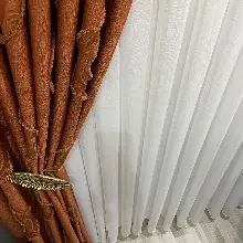 Brillant Kalın Bambu Ağır Gramaj Şantuklu 1. Kalite Ütü İstemez Tül Perde Yeni Sezon