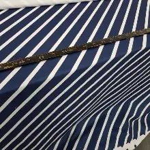 Bebek Odası - Marin Serisi Çizgili Desenli Fon Perde Evm1512-8 Kumaşı Kalındır Duck Bezi Değildir- Lacivert-Beyaz