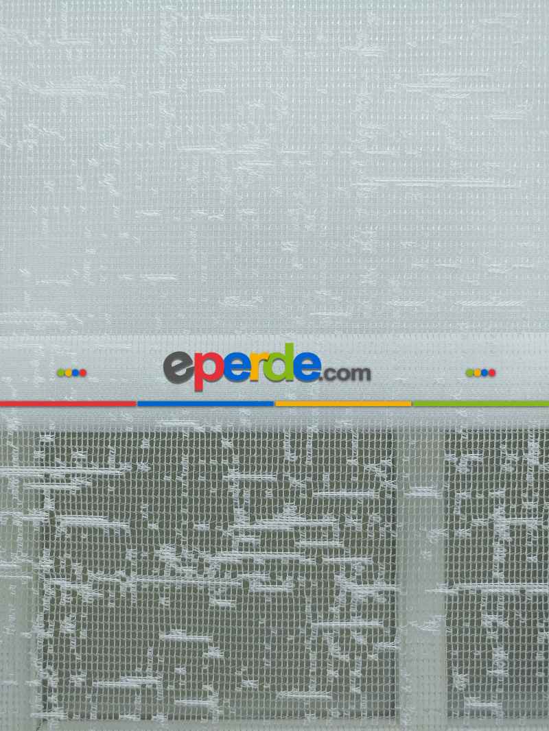 Çiftli Sistem Tül Ve Stor Perde - Keten Düz- Ekru