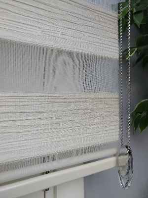 Renk Geçişli Pliseli Zebra Beyaz-krem Yeni Sezon Perle Home