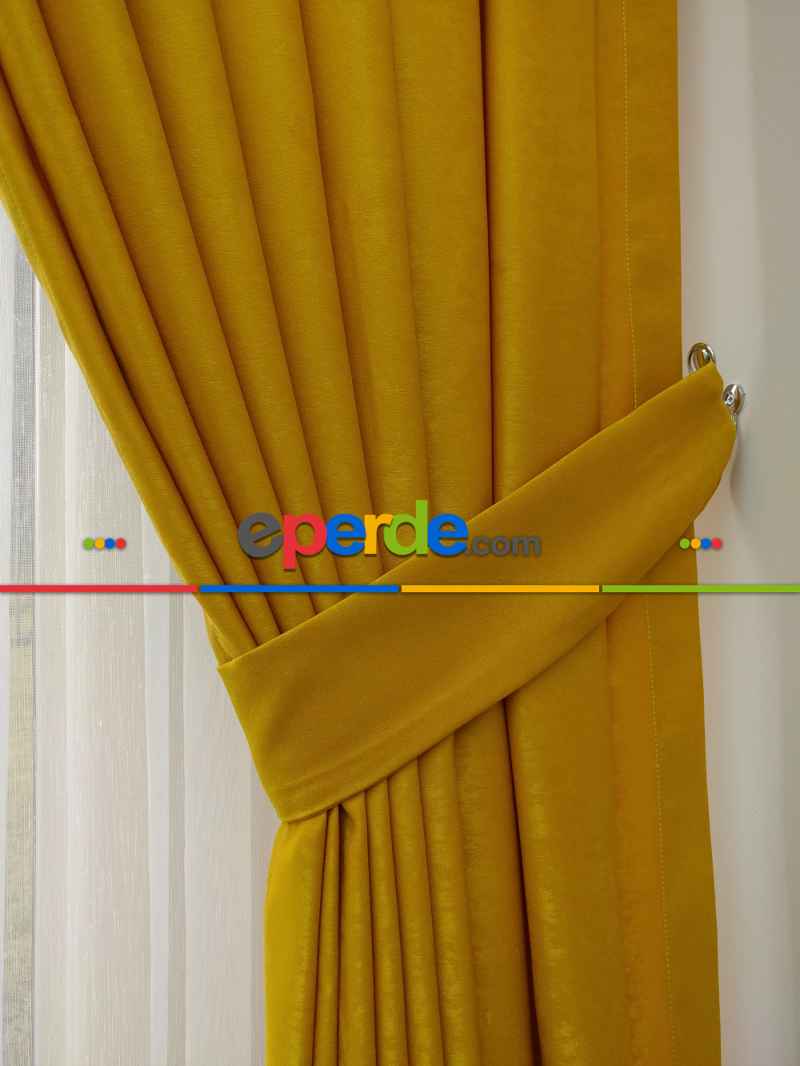 1. Kalite Soft Fon Perde- Hardal