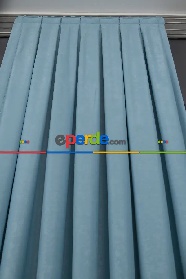 Soft Fon Perde Mint Yeşili Dökümlü En - Mint